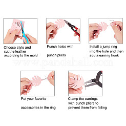 DIY Хэллоуин тема блеск висячие серьги набор для изготовления&nbsp;JX049A