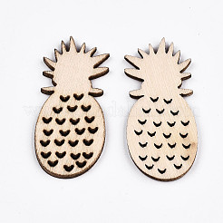 Неокрашенные кабошоны из натурального дерева WOOD-S058-038