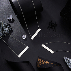 8 шт. ожерелье с подвеской из нержавеющей стали 304 NJEW-FH0001-15P