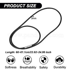 Плетеные круглые шнуры из вощеного полиэстера&nbsp;FIND-WH0136-59B-01