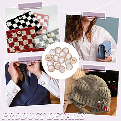 16 шт. пуговицы из сплава с 1 отверстиями BUTT-NB0002-03KCG