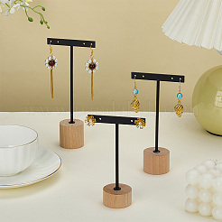 3 комплект из 3-х стилей железных подставок для сережек в форме Т-образной планки&nbsp;EDIS-FG0001-73B