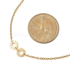 Цепочки-колье из нержавеющей стали 304 с дисками любви&nbsp;NJEW-JN05660