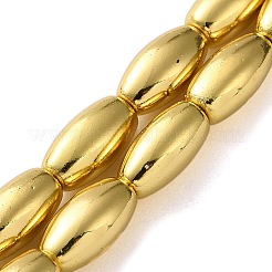 Гальванические нити из синтетических немагнитных гематитовых бусин G-Q1009-E01-6x12mm