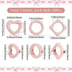 30шт 3 стиля рамка из сплава с бусинами&nbsp;FIND-SP0004-49