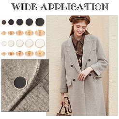 40 шт. 10 стильных пуговицы из сплава с тремя отверстиями на ножке DIY-GA0003-56