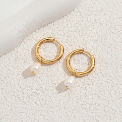 Серьги-кольца из нержавеющей стали в форме капли WK1749