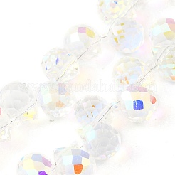 Стеклянные бусины с гальваническим покрытием &nbsp;EGLA-D030-17T