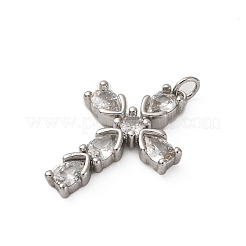 Латунные микро проложить кубического циркония подвески KK-P308-29P