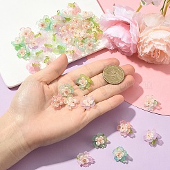 50шт 5 цвета акриловые подвески&nbsp;PALLOY-YW00127