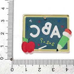 Подвески из смолы ко Дню учителя&nbsp;RESI-M037-04C