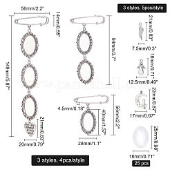 4 шт. железная фурнитура для броши&nbsp;DIY-CA0002-71