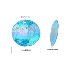 Ab цвет подвески capiz оболочки SSHEL-T008-01B