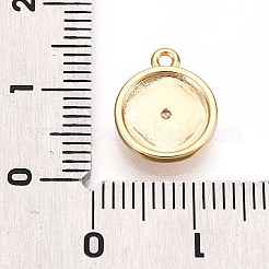 Латунные микропаве прозрачные подвески с фианитом KK-T075-01G