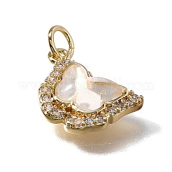 Латунные микро проложить кубического циркония подвески KK-Q043-03G-01