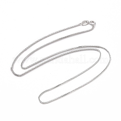 Ожерелье из цепочек из стерлингового серебра с родиевым покрытием STER-I021-03B-P