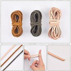 5 м плоские шнуры из коровьей кожи&nbsp;WL-GF0001-27A-03