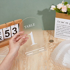 20 шт. 20 стиля акриловая настольная тарелка украшение для дисплея&nbsp;AJEW-DR0002-37