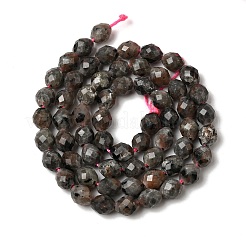 Нити из натуральных сиенитовых бусин&nbsp;G-K376-F09-01