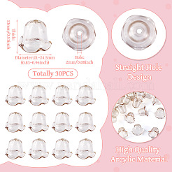 30 шт. акриловых бусин для изготовления колокольчиков&nbsp;TACR-TA0001-69E