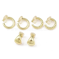 3 пара латунных серег-манжет&nbsp;EJEW-Z148-02G