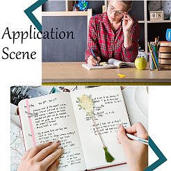 4шт 4 стиля латунные закладки AJEW-GF0008-38