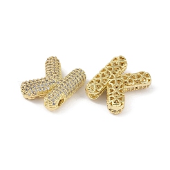 Латунные микропаве прозрачные подвески с фианитом KK-Z041-01G-K