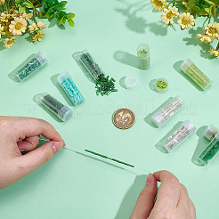 50 г двухцветных прозрачных стеклянных бусин SEED-ME0001-20