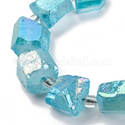 Гальванические природный кварц бисер пряди&nbsp;G-G767-02-20