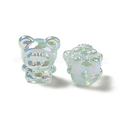 УФ-покрытие радужными переливающимися акриловыми бусинами PACR-M002-01A