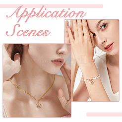 12 шт. 4 стиля латунные подвески с микропаве и кубическим цирконием&nbsp;KK-FH0007-51