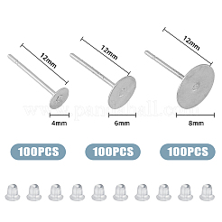 Латунь сеттинги серьга&nbsp;KK-FH0006-38