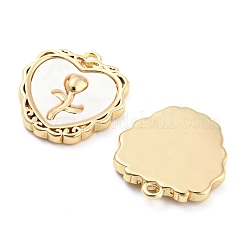 Латунные подвески из ракушек KK-Q789-42G