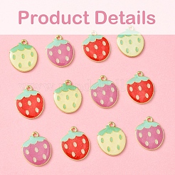 12шт 3 цвета светлые позолоченные подвески из сплава с эмалью&nbsp;FIND-FS0002-82