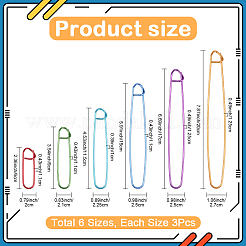 6 шт. алюминиевый держатель петель&nbsp;AJEW-SP0003-80