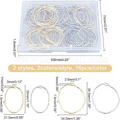 64 шт. 2 стиля сплава подвески с открытой задней панелью PALLOY-CA0002-30