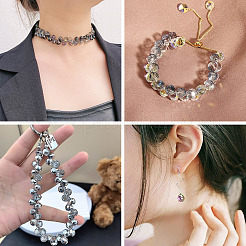 150шт 10 цвета гальванические стеклянные бусины EGLA-TA0013-02