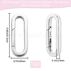 1 шт. 925 кольца-пружинки из стерлингового серебра FIND-BBC0003-39