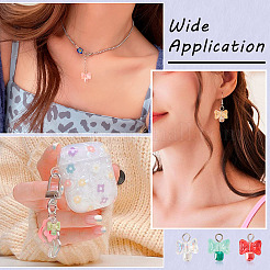 36шт 6 цвета стеклянные подвески&nbsp;FIND-TA0004-21