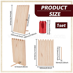 Деревянные ожерелья подставки для ожерелий NDIS-WH0001-18