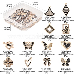 24шт 12 стиля подвески из сплава с эмалью&nbsp;ALRI-FS0001-05