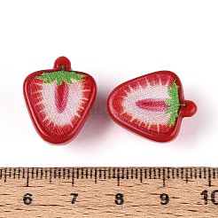 Печатные непрозрачные акриловые бусины OACR-N152-07A