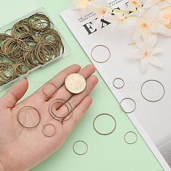 240шт 8 стильных латунных соединительных кольца FIND-CA0006-05AB