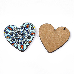 Печатные подвески из липы WOOD-S045-011D