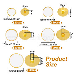 100 шт. 5-х видов пластиковых пуговиц на ножке BUTT-OC0001-51B