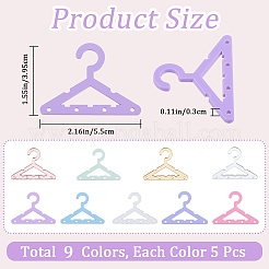 45 шт. 9-х цветные мини-акриловые вешалки для демонстрации сережек EDIS-CP0001-07