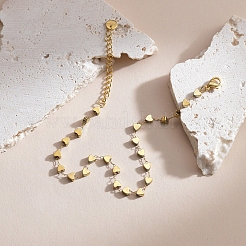 Женские браслеты на ногу в форме сердца из нержавеющей стали 304&nbsp;FS-WG55343-01