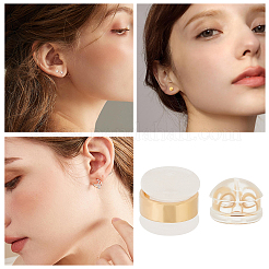 40шт 2 стиля силиконовые и резиновые ушные гайки KK-BBC0001-22