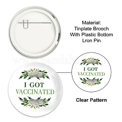 Брошь из белой жести JEWB-WH0012-064