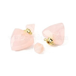 Кулоны для духов из натурального розового кварца G-L623-10G-01